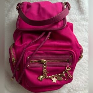 Vintage Y2K Juicy Couture Pink Nylon Backpack